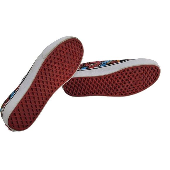 Vans X Marvel Spider Man Slip‎ On Sneakers Mens 6 Womens 7.5 Streetwear Skater - Picture 11 of 15